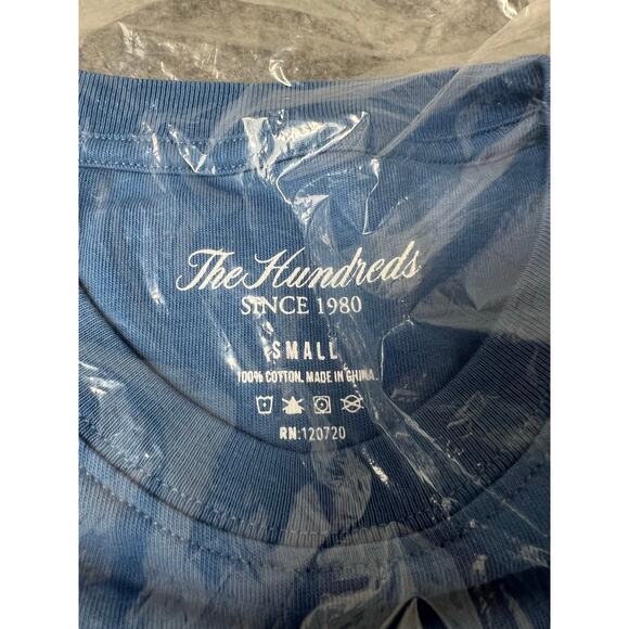 The Hundreds Men's Blue Short Sleeve 100% Cotton T-Shirt Size Small NEW - Picture 3 of 5